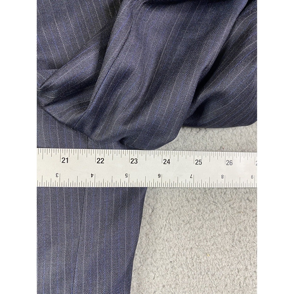 Brooks Brothers Jacket 46 L Navy SaxXon Wool Striped Madison 1818 Sport Coat - Picture 3 of 16